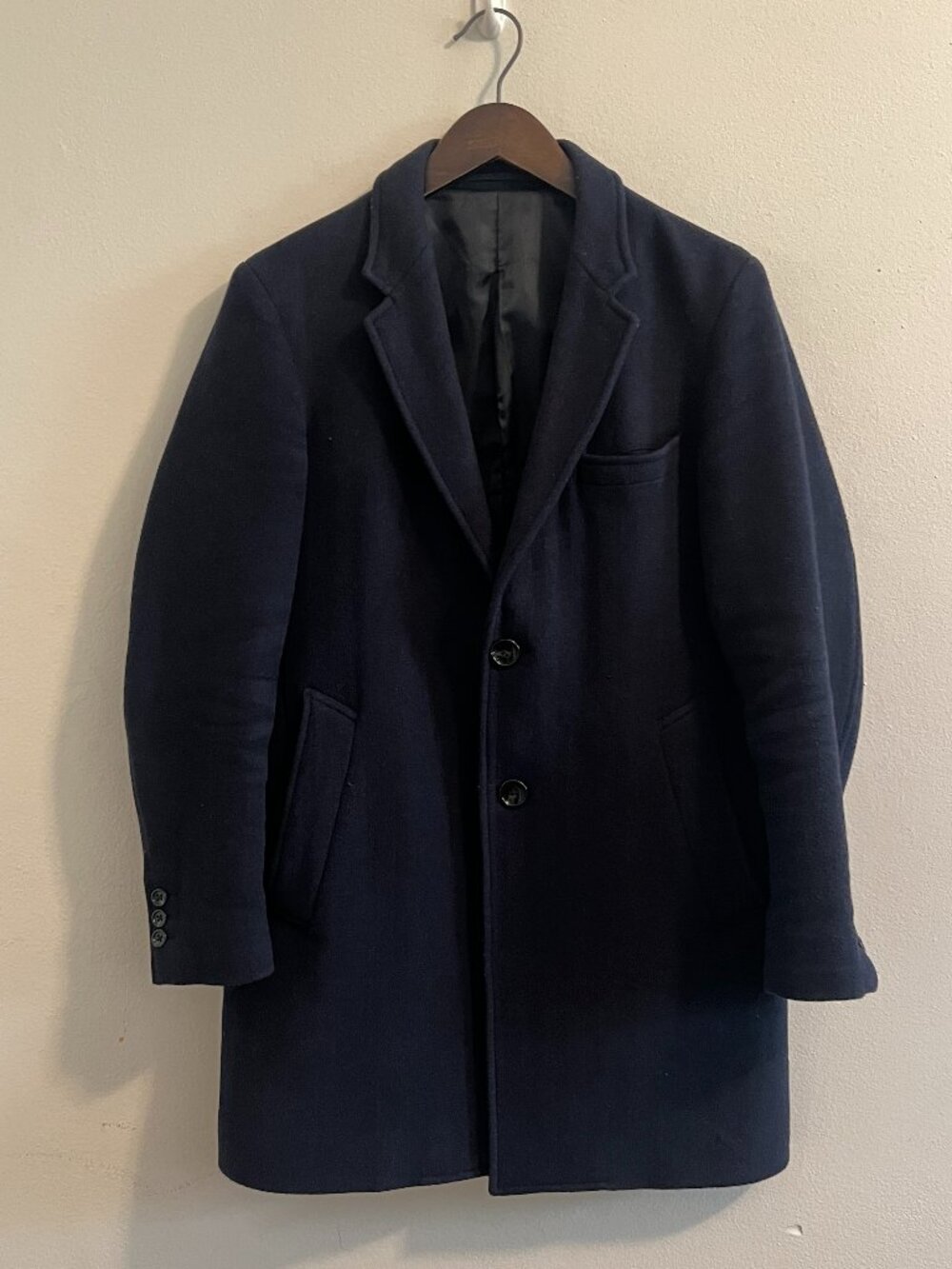 United Arrows A Day in the Life Wool Coat Navy Size Small Japan